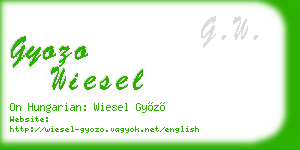 gyozo wiesel business card
